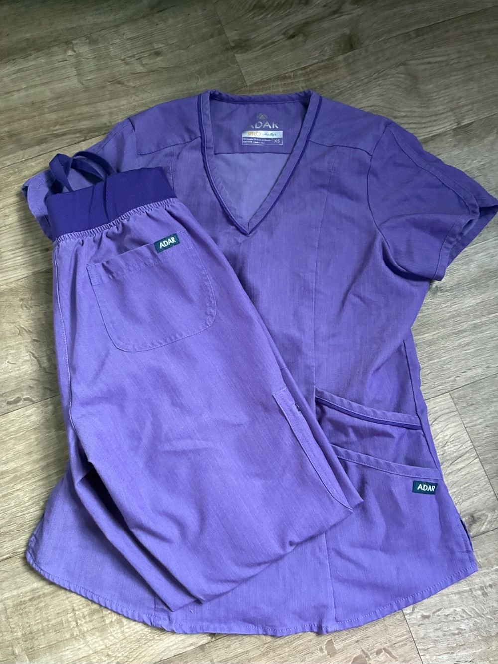 ADAR Signature Purple V-Neck Scrub Jacket